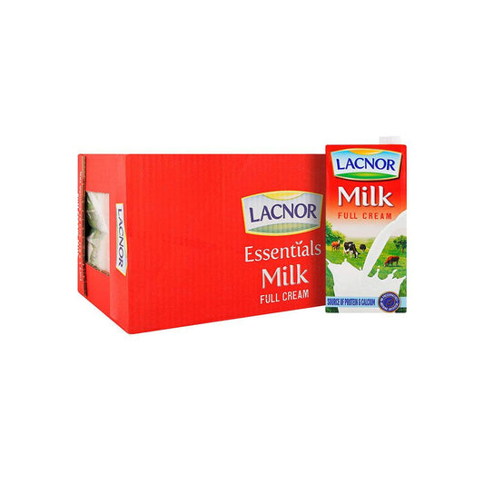Lacnor Full Fat Long Life Milk (1Ltr x 12)